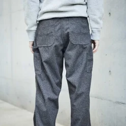 ORSLOW - Pantalon Houndstooth Dad Painter - Marron