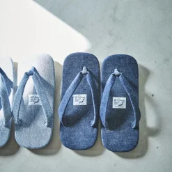 ORSLOW - Tong en jeans Setta - Bleu
