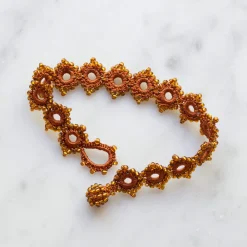 Women OTTOMANIA - Bracelet crochet Daisy - Brun
