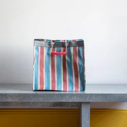1414 PUEBCO Panier carré - Rouge & Bleu
