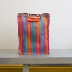 1414 PUEBCO Panier Haut - Orange & Rose