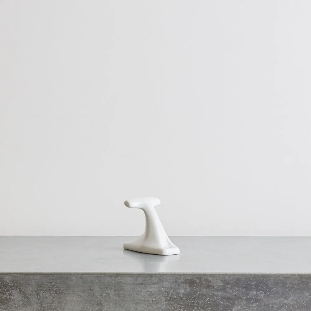 2135 MERIGOUS Patère porcelaine - Blanc