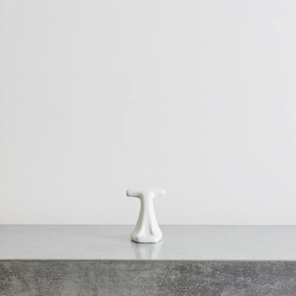 2135 MERIGOUS Patère porcelaine - Blanc
