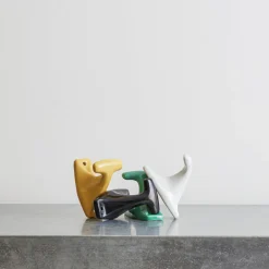 2135 MERIGOUS Patère porcelaine - Vert