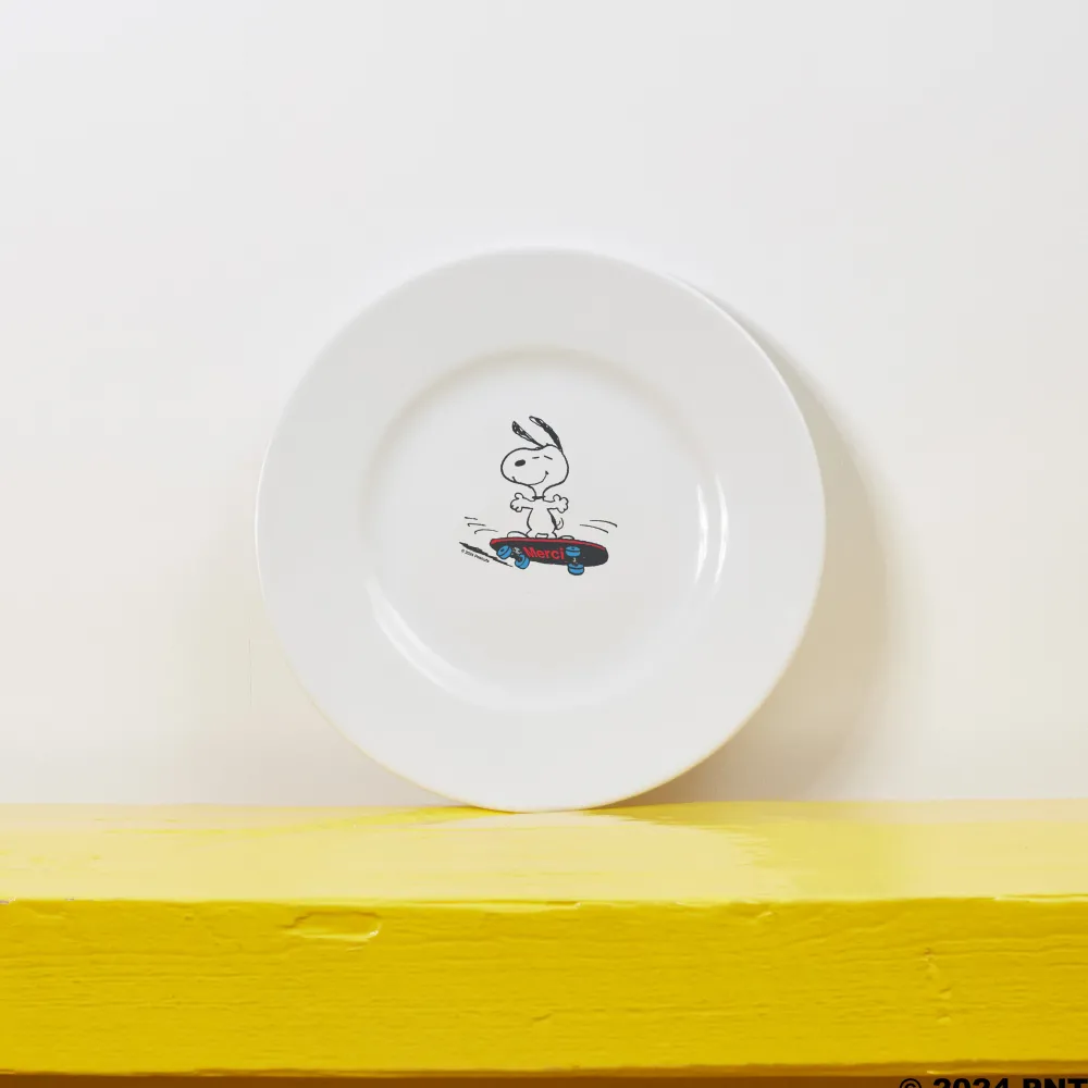 1859 ESSEASCREEN Peanuts x Merci - Assiette à dessert - Skate