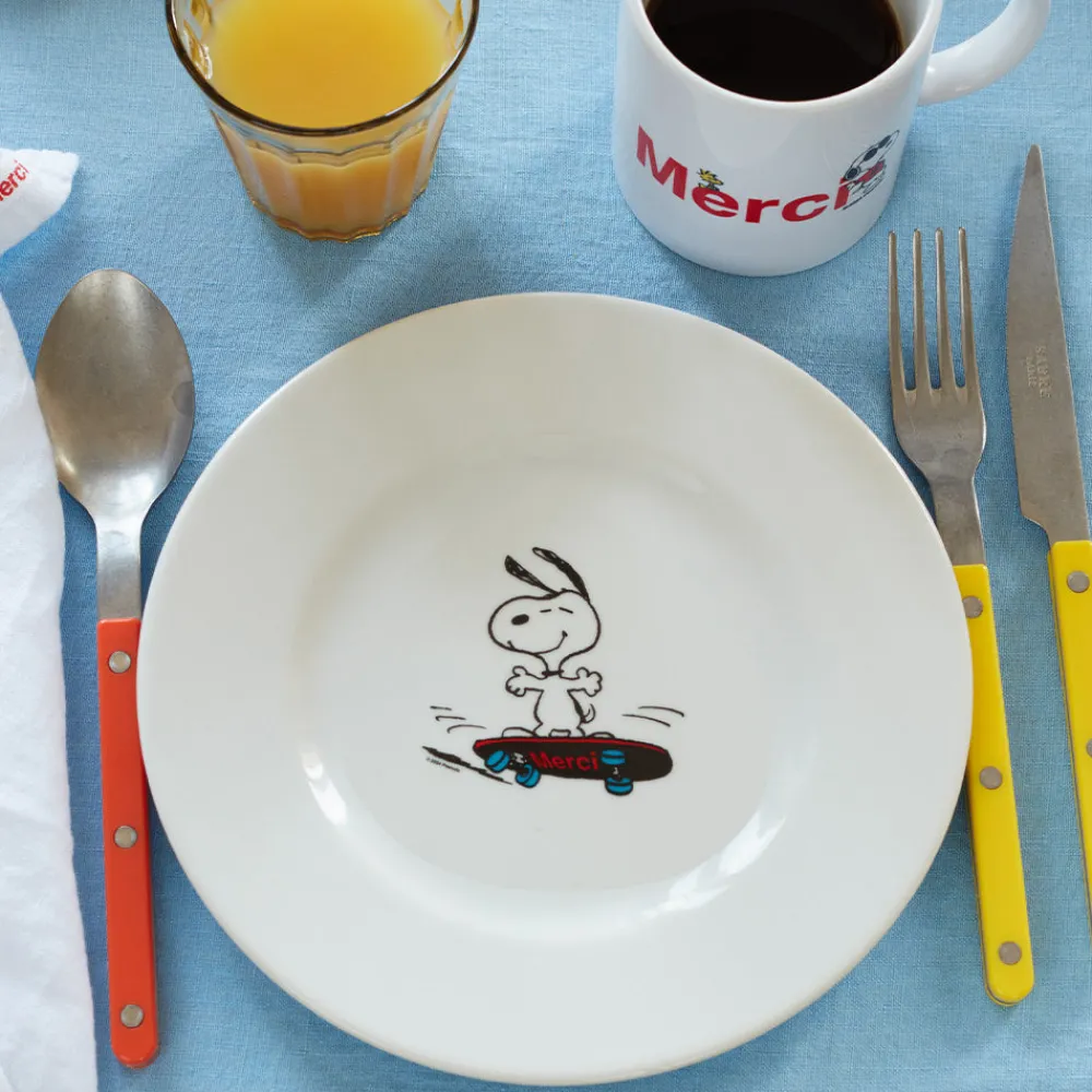 1859 ESSEASCREEN Peanuts x Merci - Assiette à dessert - Skate