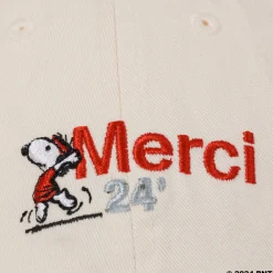Women M05 Peanuts x Merci - Casquette Merci 24' - Ecru