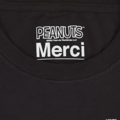 Women M05 Peanuts x Merci - T-Shirt Merci - Noir