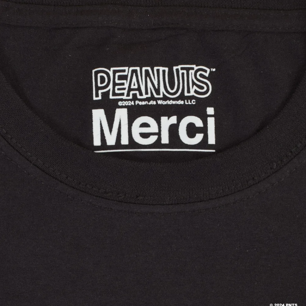 Women M05 Peanuts x Merci - T-Shirt Merci - Noir