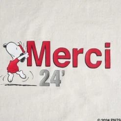 Women M05 Peanuts x Merci - T-Shirt Merci 24' - Ecru