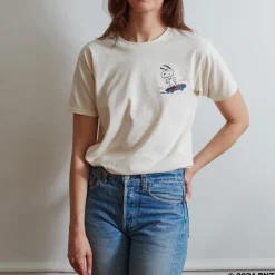Women M05 Peanuts x Merci - T-Shirt Skate - Ecru