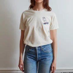 Women M05 Peanuts x Merci - T-Shirt Skate - Ecru