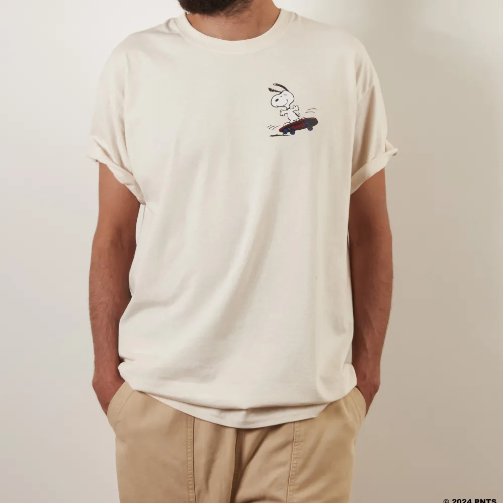 Women M05 Peanuts x Merci - T-Shirt Skate - Ecru