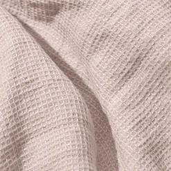 200 LINTEX Peignoir en lin - Nid d'abeille - Beige Rosé