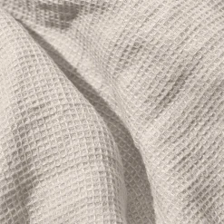 200 LINTEX Peignoir en lin - Nid d'abeille - Pierre