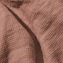 200 LINTEX Peignoir en lin - Nid d'abeille - Rose Argile