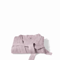 200 LINTEX Peignoir en lin - Nid d'abeille - Parme Fuji Iro