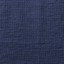 200 LINTEX Peignoir en lin - Nid d'abeille - Bleu Shibori