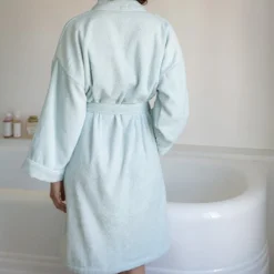 2100 GAZEX Peignoir en éponge - Bleu Antiparos