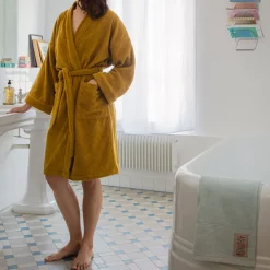 2100 GAZEX Peignoir en éponge - Vert du Péloponnèse