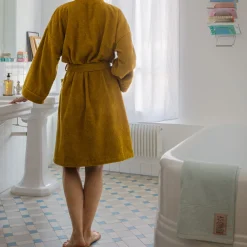 2100 GAZEX Peignoir en éponge - Vert du Péloponnèse