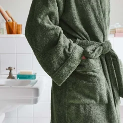 2100 GAZEX Peignoir en éponge - Vert d'Anduze