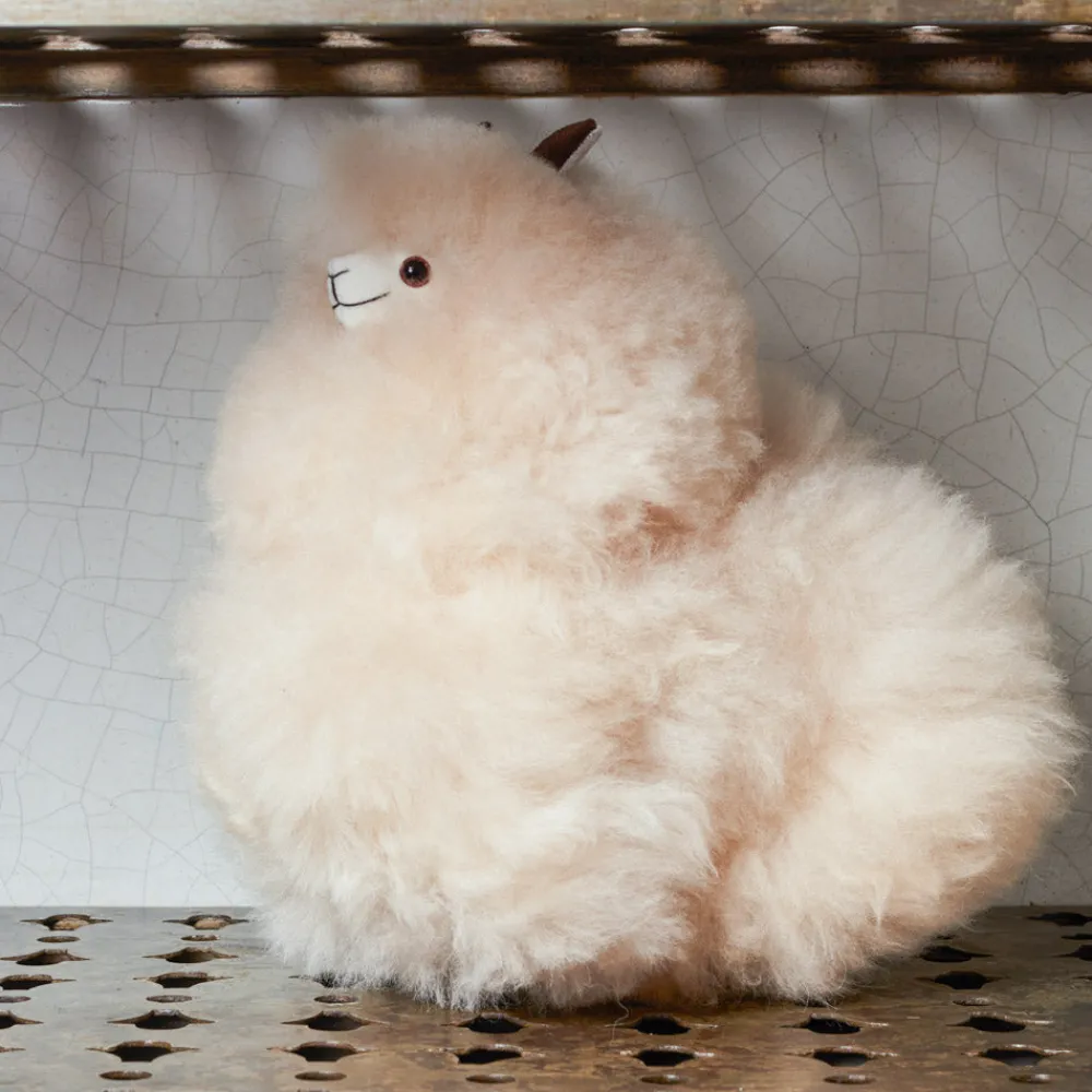 Kids 1297 INKARI Peluche Lama en alpaga - Blond