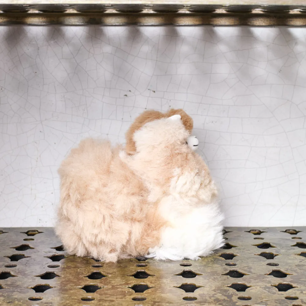 Kids 1297 INKARI Peluche Lama en alpaga - Noisette