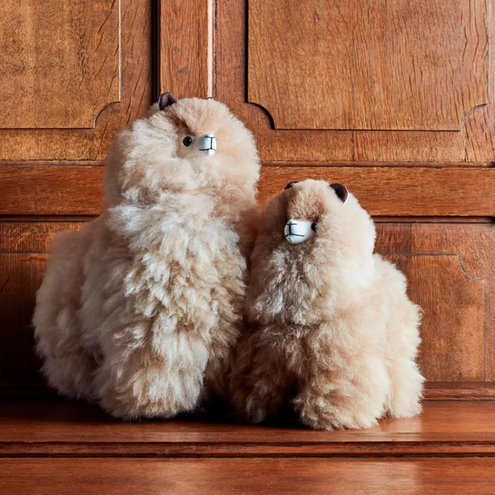 Kids 1297 INKARI Peluche Lama en alpaga - Sandstone