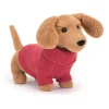 Kids 1318 JELLYCAT LTD Peluche Teckel - Pull Rose