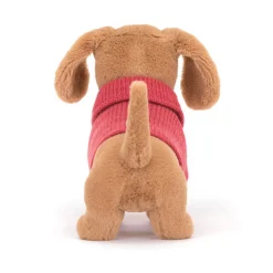 Kids 1318 JELLYCAT LTD Peluche Teckel - Pull Rose