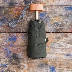 1256 ANATOLE Petit parapluie bois - Kaki