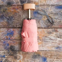 1256 ANATOLE Petit parapluie bois - Rose