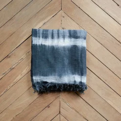 2959 BED AND PHILOSOPHY Plaid Ă franges en lin Jack