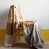 2959 BED AND PHILOSOPHY Plaid à franges Idyle