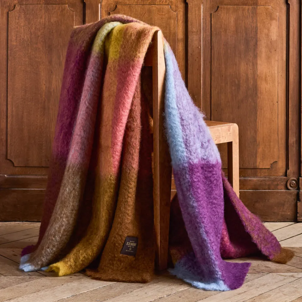 1492 MANTAS EZCARAY Plaid Cuadros - Violet