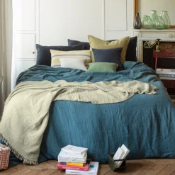 2100 GAZEX Plaid en gaze de coton - Vert 77 Rue de Varenne