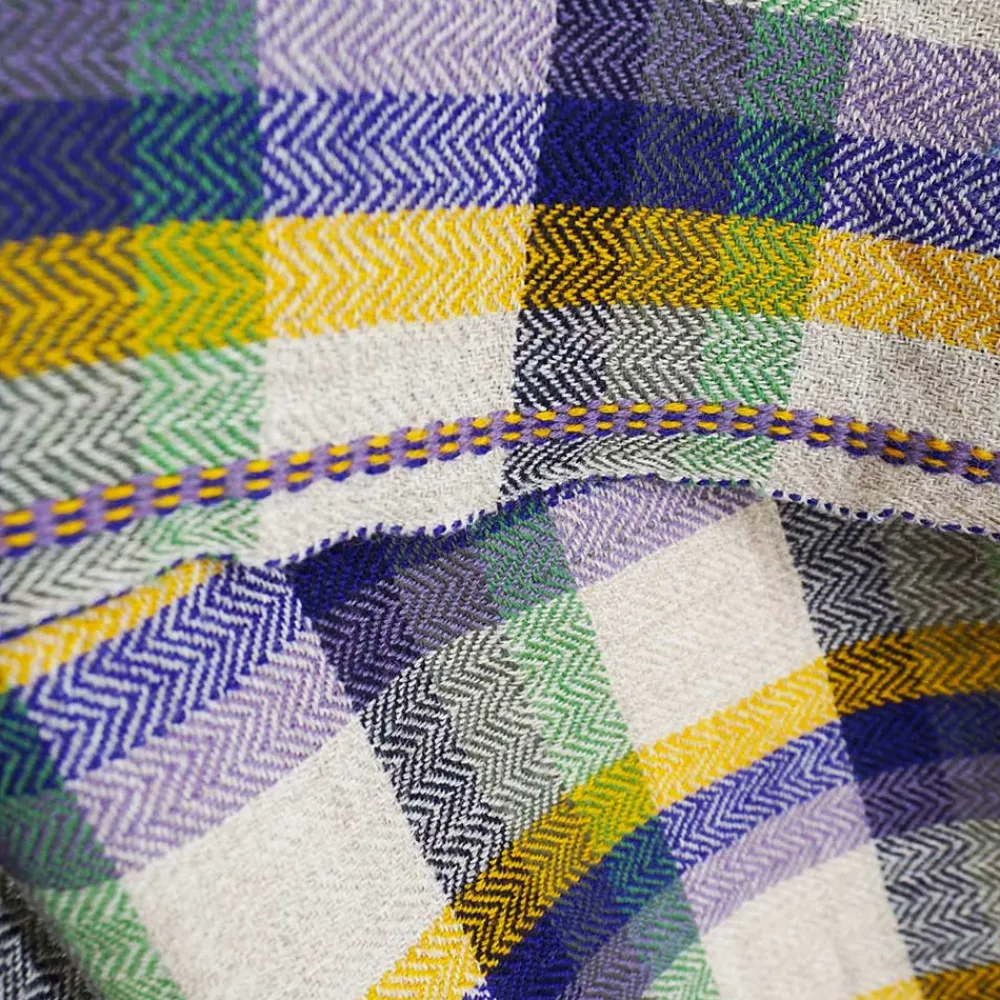 MOISMONT Plaid en laine n°82 - Kaki -