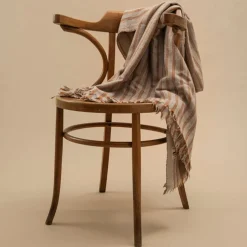 1050 MOISMONT Plaid en laine n°75 - Terracotta - Moismont