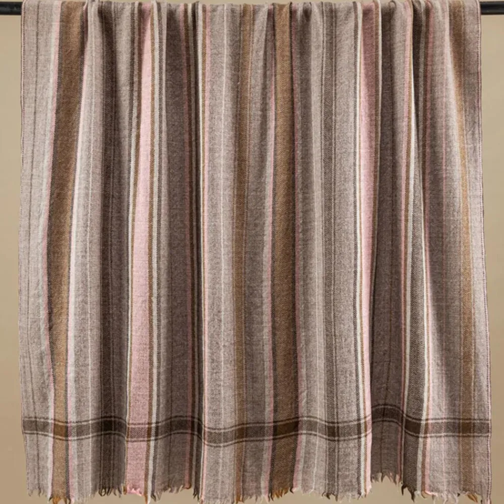 1050 MOISMONT Plaid en laine n°76 - Wood - Moismont
