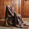 1492 MANTAS EZCARAY Plaid Shetland - Jaune & Vert