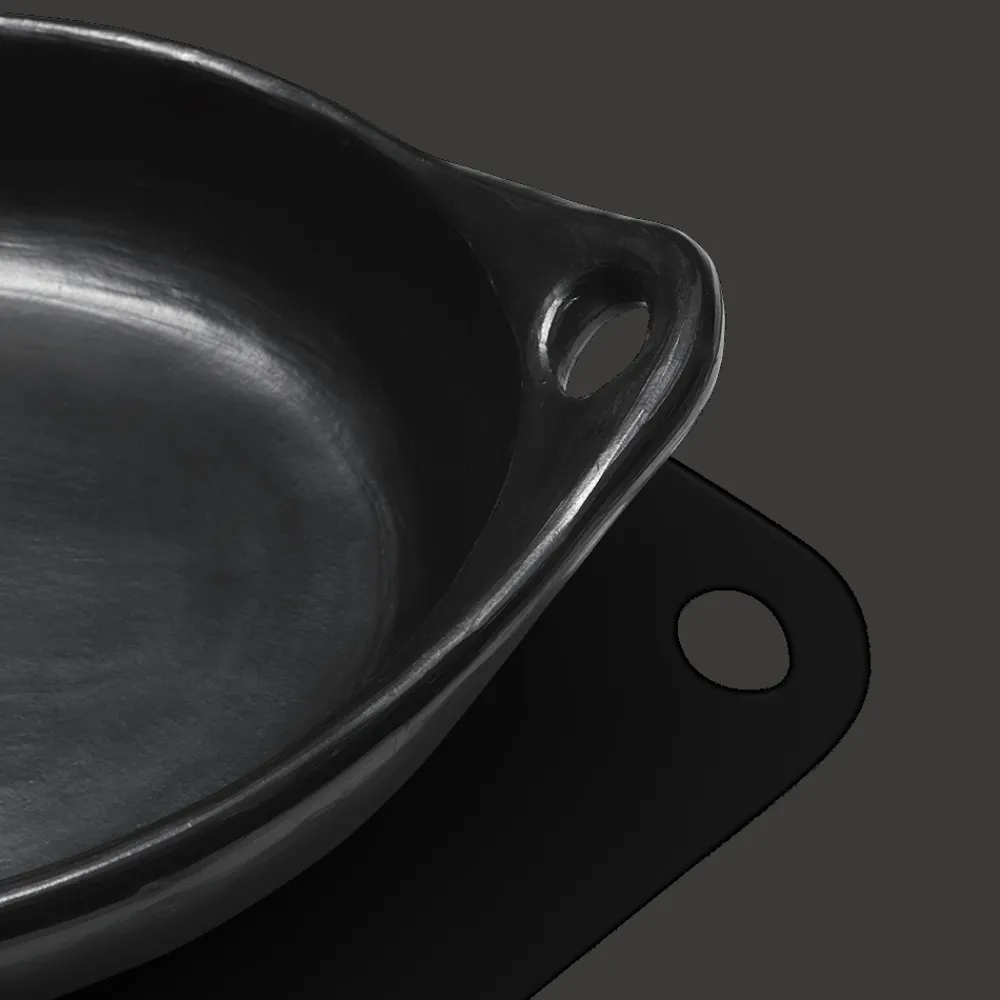 1950 INDIGENA Plat ovale Chamba - Noir
