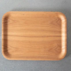 456 KINTO CO Plateau antidérapant - Bois naturel