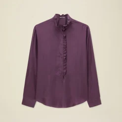 Women Pomandère - Chemise à volants - Violet