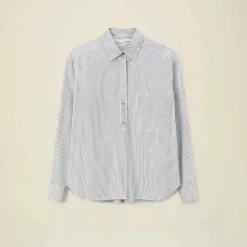 Women Pomandere Pomandère - Chemise rayée - Bleu