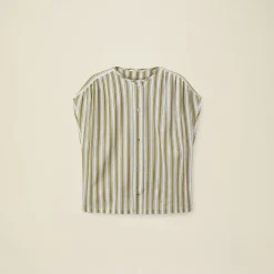 Women Pomandère - Chemise rayée - Pistachio