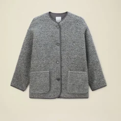 Women Pomandere Pomandère - Veste Caban - Gris