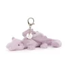 Kids 1318 JELLYCAT LTD Porte clé Peluche - Dragon Lavande