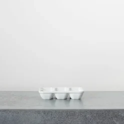 2031 MARUMITSU POTERIE Porte oeuf X6 - Blanc