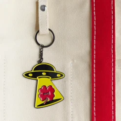 Women 2213 HEYANG Porte-clés en métal Merci UFO - Tréfle